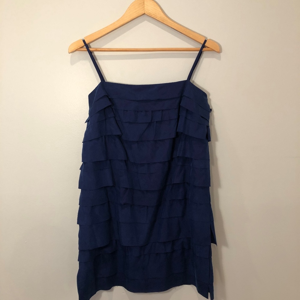 LOFT Royal Blue Flapper Style Dress